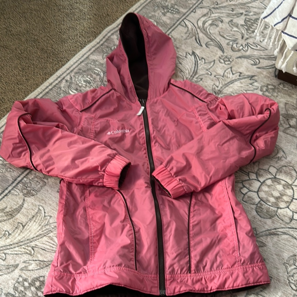 Reversible Columbia Kids Pink and Brown Jacket